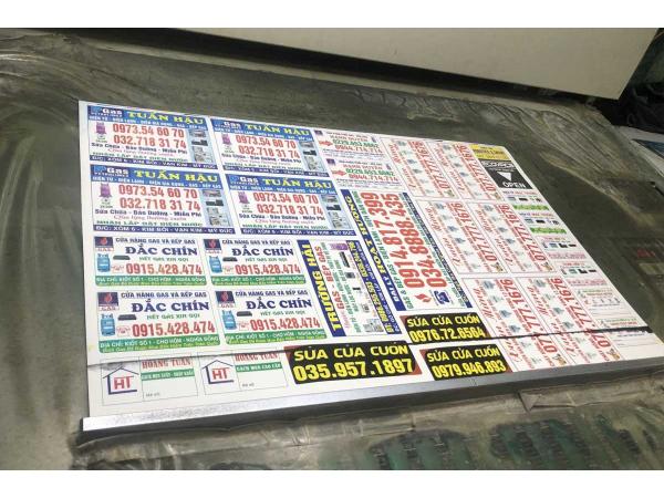 In đề can tem nhãn dán bình gas tại Hà Nội