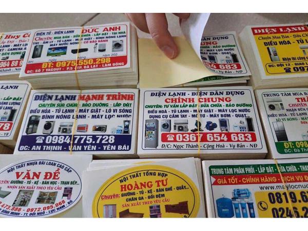 In đề can tem nhãn dán bình gas tại Hà Nội