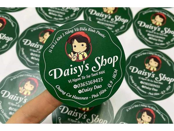 In logo decal, sticker dán sản phẩm giá rẻ