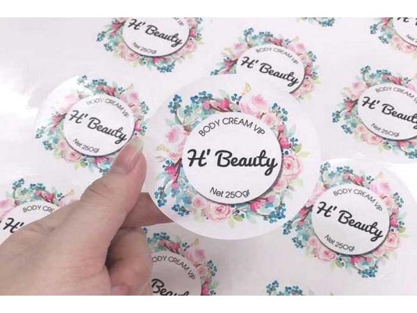 In logo decal, sticker dán sản phẩm giá rẻ
