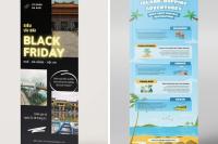 Bí quyết thiết kế file in standee du lịch đẹp mắt, ấn tượng