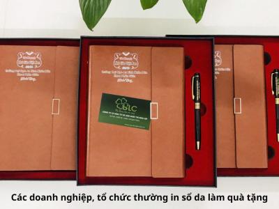 Các loại sổ bìa da và phương pháp in nội dung lên bìa da