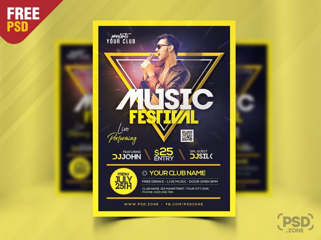 Live Music Festival Party Flyer