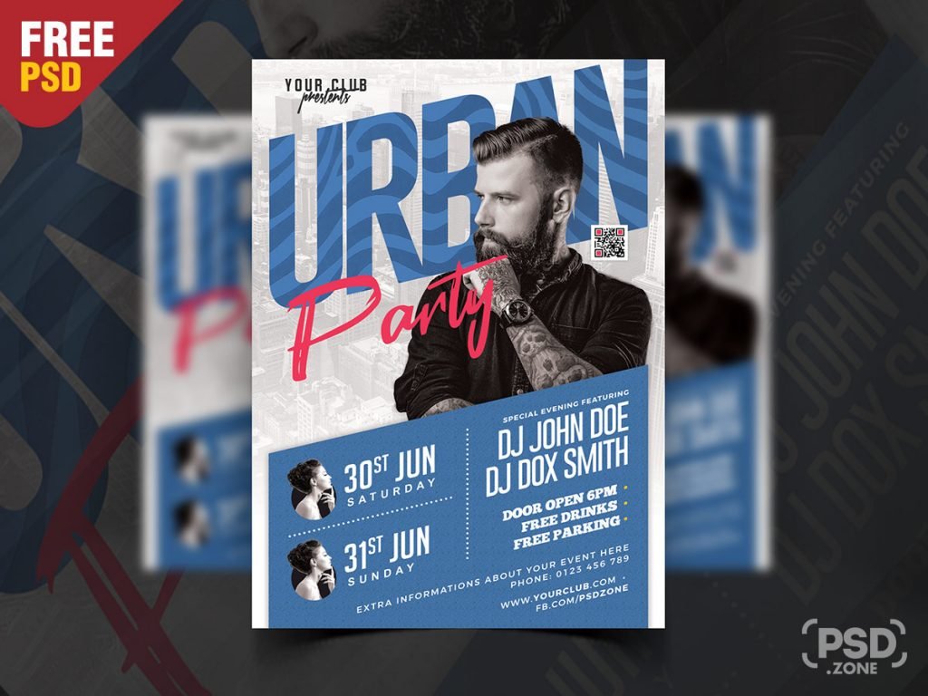 Urban Night Music Party Flyer