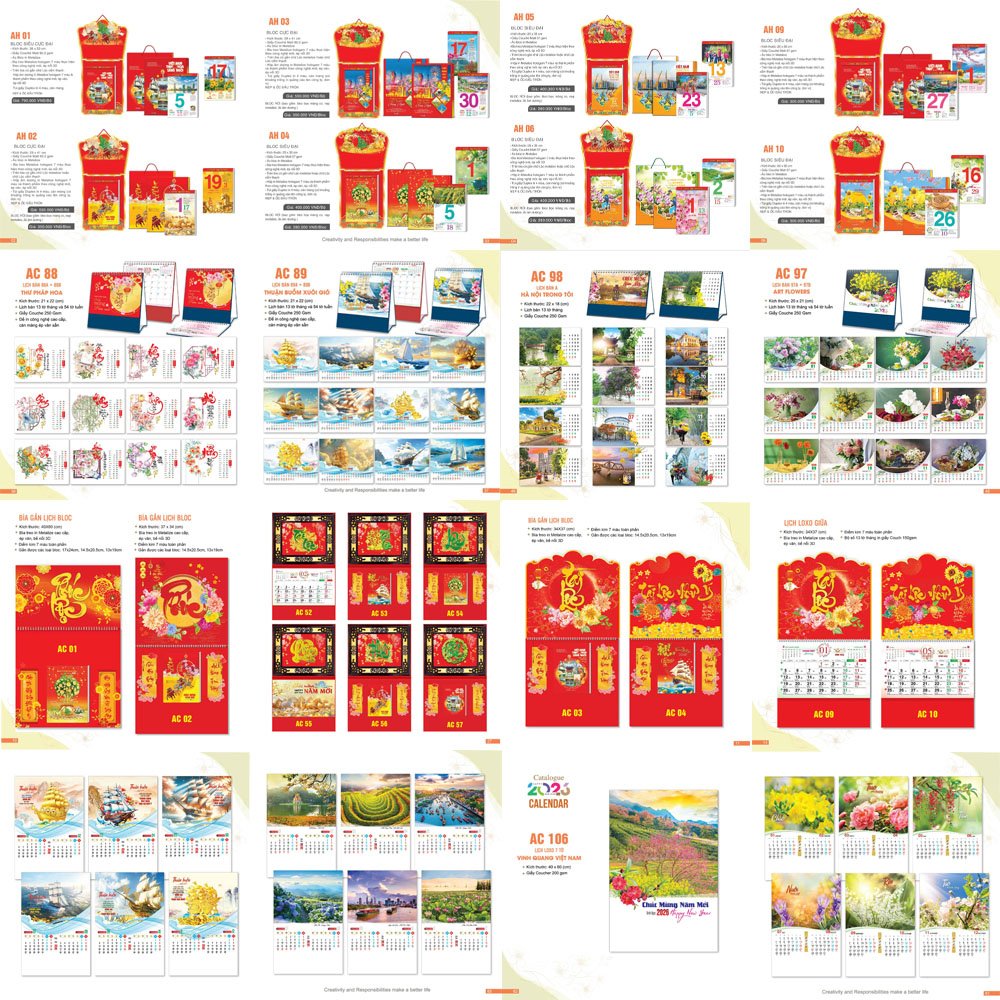 Phôi lịch có sẵn