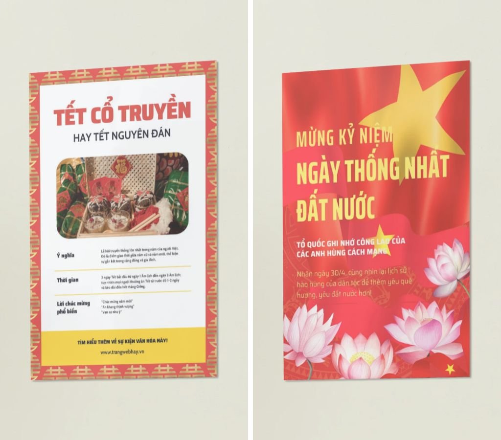 Poster theo mùa hoặc theo chủ đề