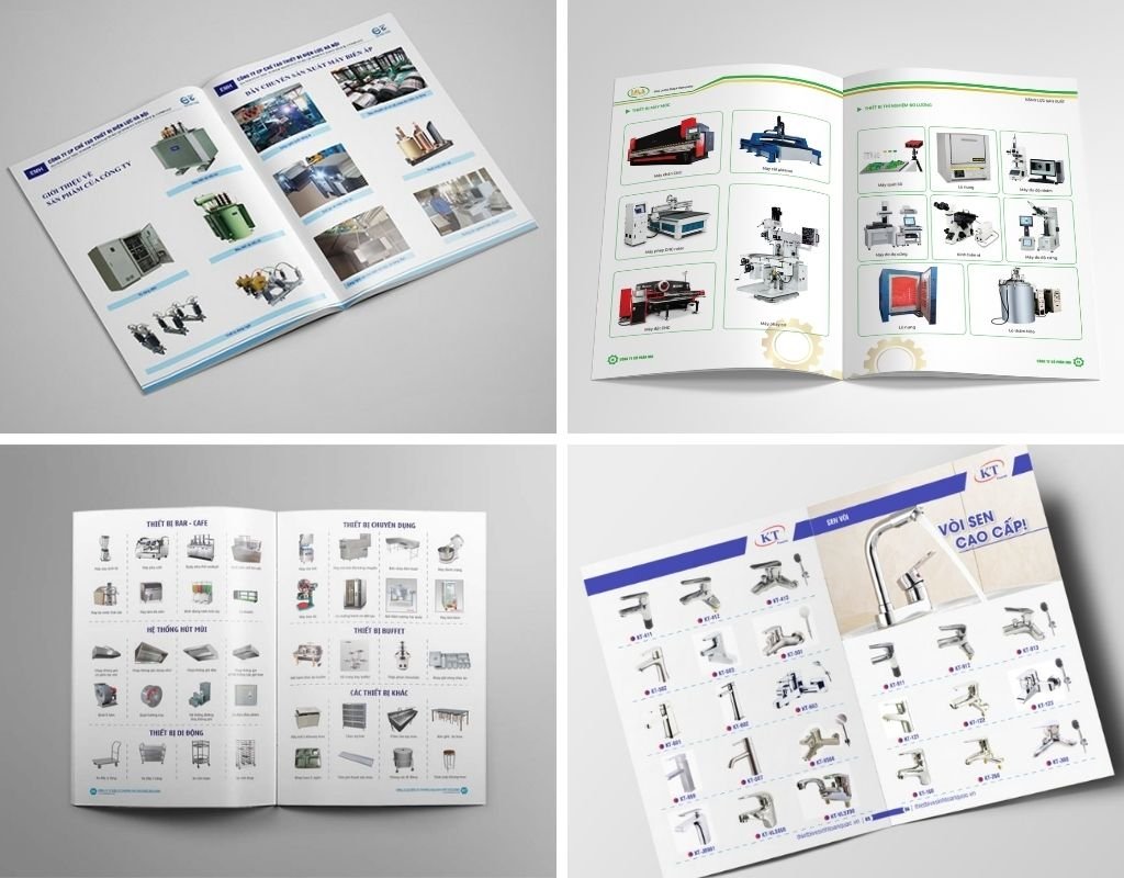 Hình ảnh sản phẩm trong catalogue nên tách nền hoặc nền sáng