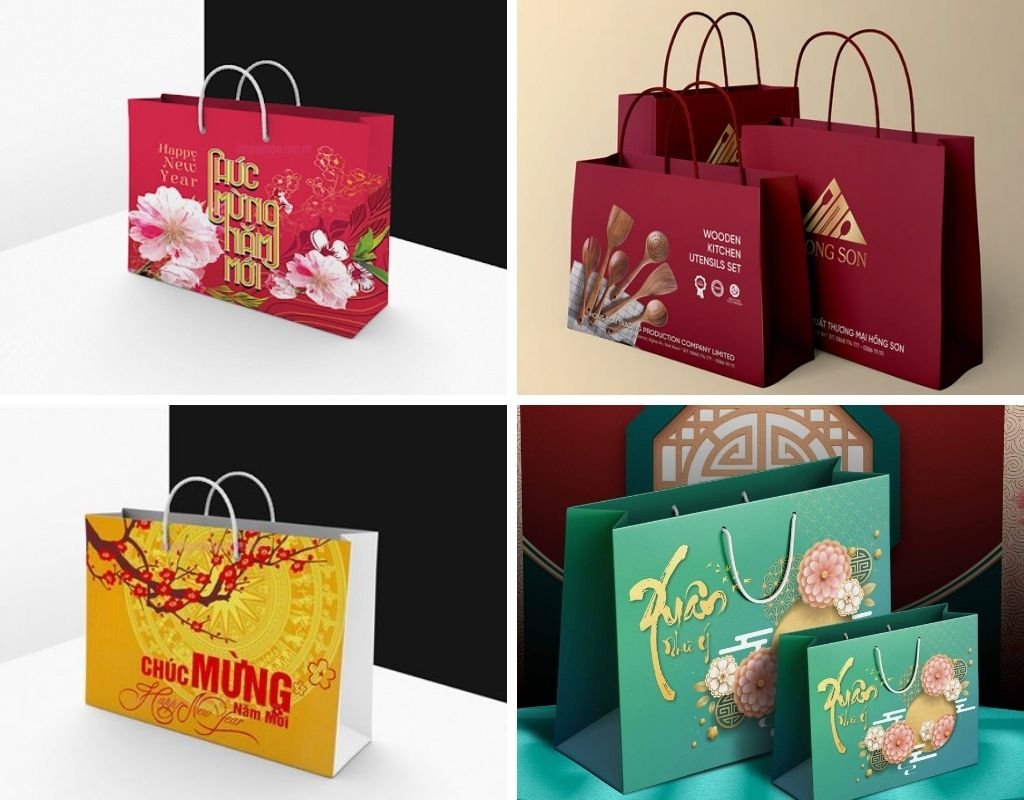 Túi giấy đựng quà Tết