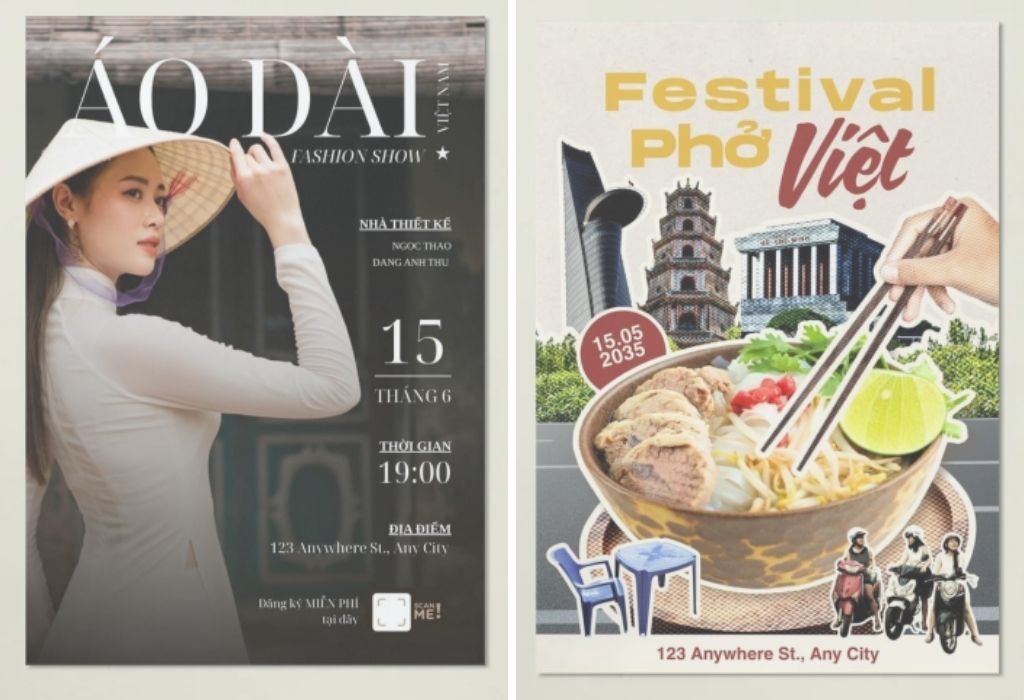 mockup poster sự kiện