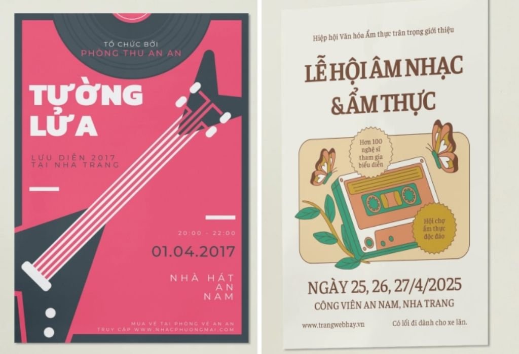 mockup poster sự kiện