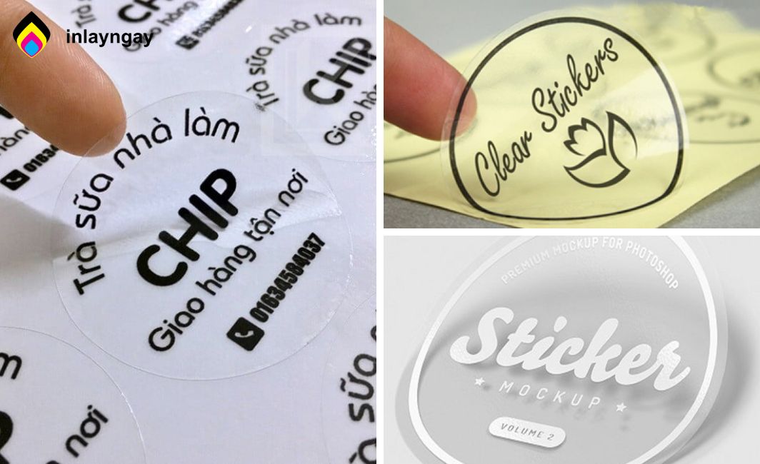 Decal nhựa trong suốt