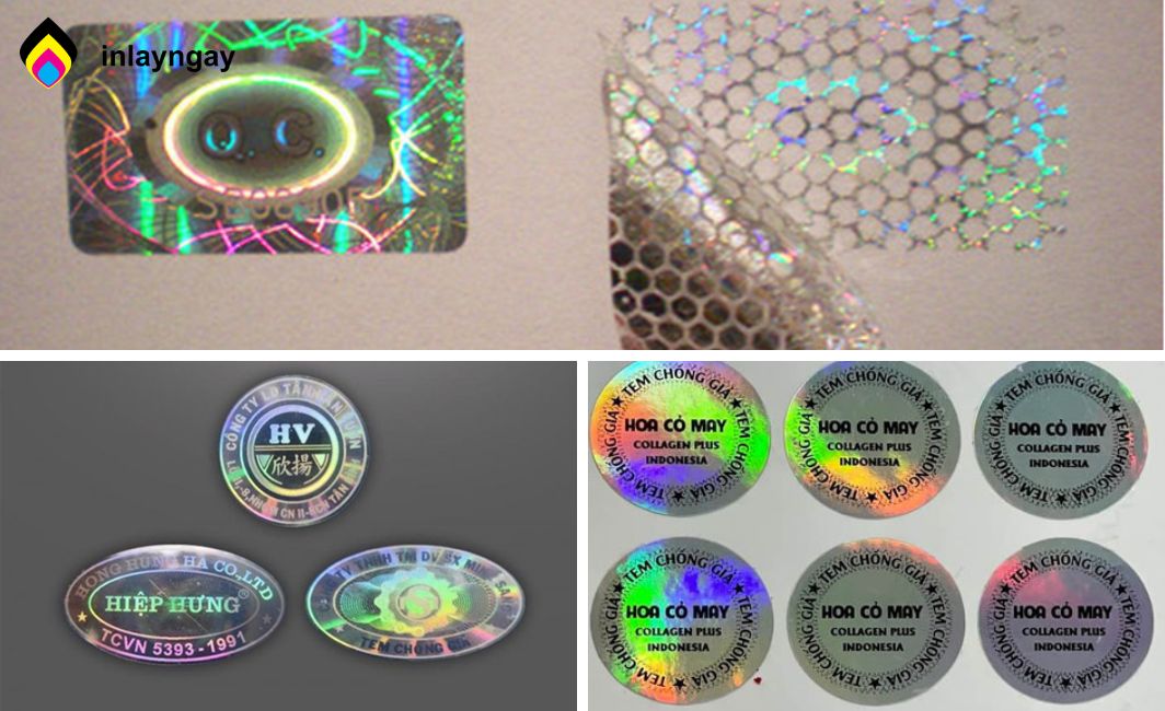 In tem hologram 7 màu chống hàng giả