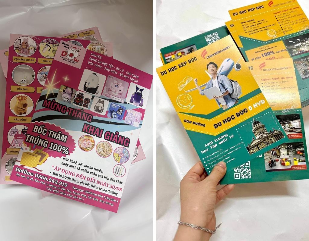 Thiết kế tờ rơi đánh vào tâm lý fomo của khách hàng mục tiêu