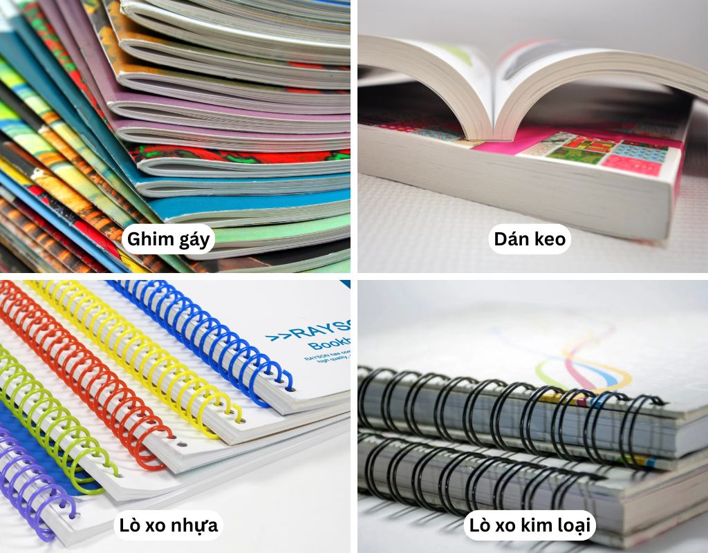 4 kiểu đóng gáy sách ngoài cách đóng bìa cứng