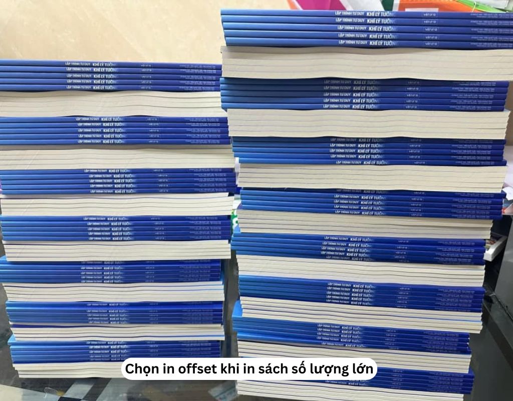Chọn in offset khi in sách số lượng lớn