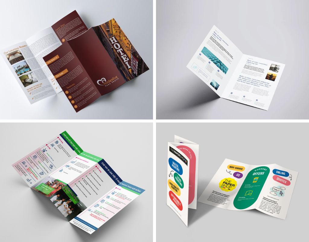 4 cách gấp brochure phổ biến nhất