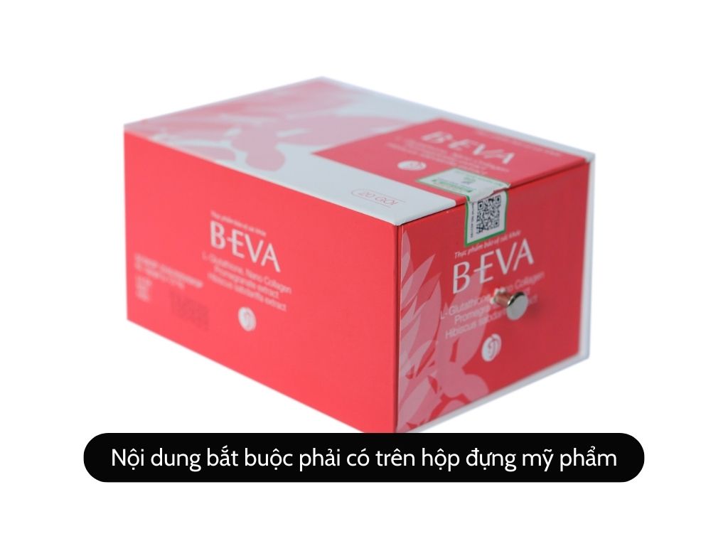 Nội dung bắt buộc phải có trên hộp đựng mỹ phẩm