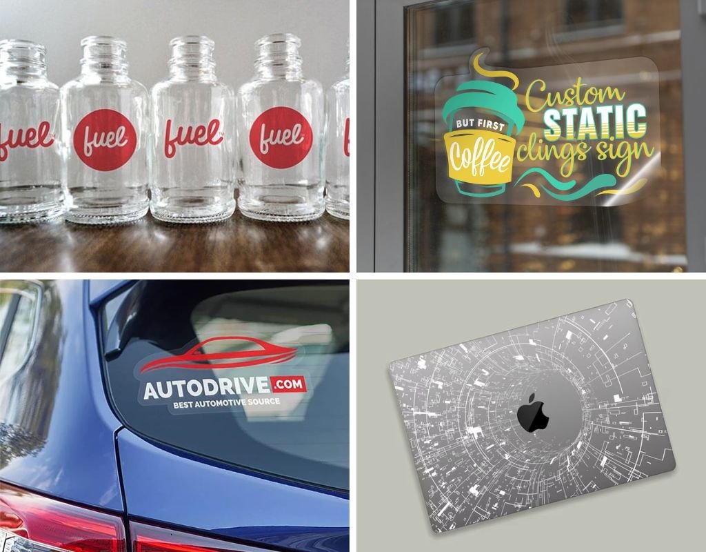 Các ứng dụng phổ biến của decal trong suốt